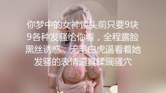 你梦中的女神镜头前只要9块9各种发骚给你看，全程露脸黑丝诱惑，无毛白虎逼看着她发骚的表情道具蹂躏骚穴