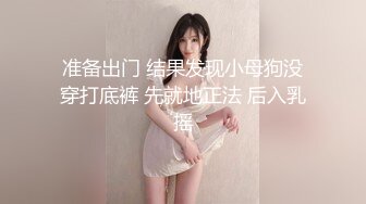 准备出门 结果发现小母狗没穿打底裤 先就地正法 后入乳摇