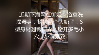   近期下海网红御姐，浴室洗澡湿身，揉捏两个大奶子，S型身材翘臀摆弄，掰开多毛小穴，小洞紧致