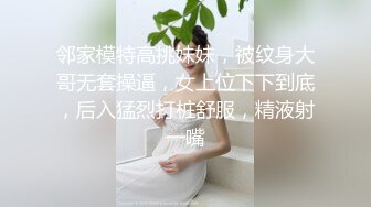 邻家模特高挑妹妹，被纹身大哥无套操逼，女上位下下到底，后入猛烈打桩舒服，精液射一嘴